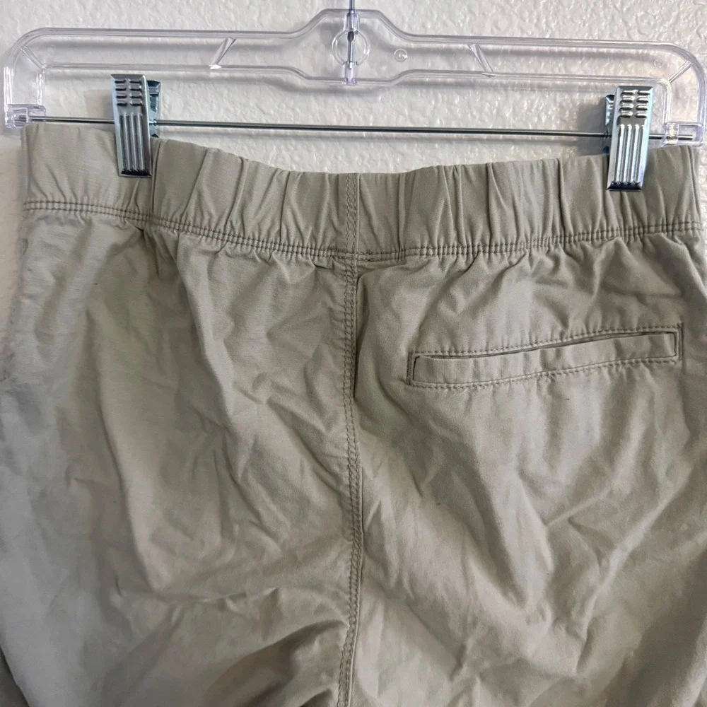 Old Navy Khaki Tan Elastic Waist Drawstring Chino Shorts Boys Size XL 14-16